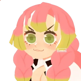 👾 ab616d4f Mitsuri Kanroji Demon Slayer Anime, Thanh gươm diệt quỷ, Mitsuri Kanroji, Luyến Trụ telegram sticker