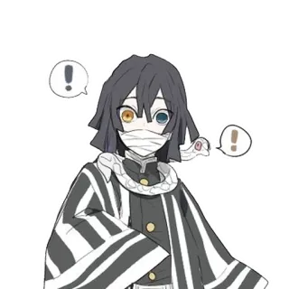 ❗️ 44674f13 Obanai Iguro Demon Slayer Anime, Schlange, Dämon, Dämonentöter, Iguro, Obanai whatsapp sticker