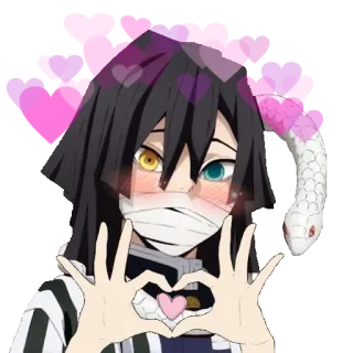 Mitsuri x Obanai telegram stickers