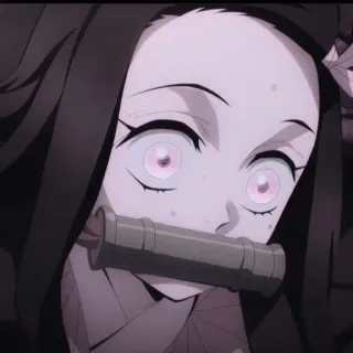 🌺 a46982da Nezuko Kamado Demon Slayer недзуко, клинок рассекающий демонов, аниме, манга, каваий, милый telegram sticker