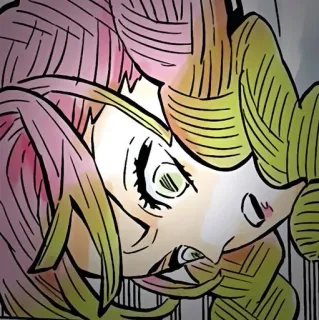 🌸 dfe793da Mitsuri Kanroji Demon Slayer Аниме, Клинок, рассекающий демонов, Мицури Канроджи, Столп любви telegram sticker