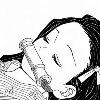 🌺 e948e220 Nezuko Kamado Demon Slayer Аниме, Нэдзуко, Клинок, рассекающий демонов, Манга, Спит, Каваи, Милый, Персонаж telegram sticker