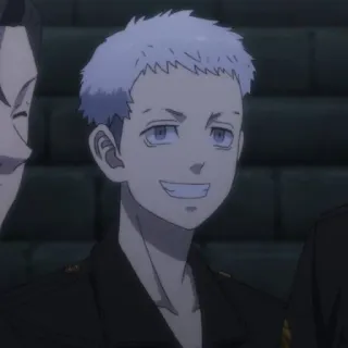 😁 912de104 Anime, Charakter, Porträt, lächelnd, Manga telegram sticker