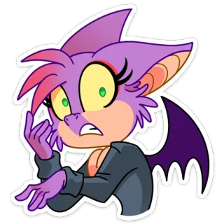 😔 5b43fc14 pipistrello, cartone animato, animale, adesivo, viola, ali, carino telegram sticker