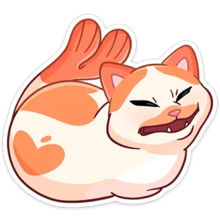 🤨 6d0b5ac3 kucing, imut, lucu, hewan, meme, ceria whatsapp sticker