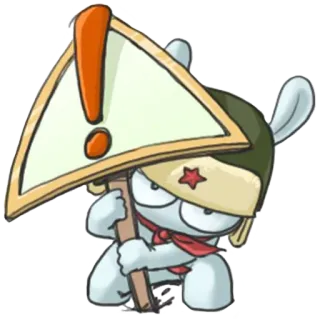 😁 8b536fad lapin, avertissement, étoile rouge, communisme, politique telegram sticker