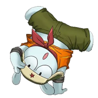 🙂 a5db78da Dessin animé, Personnage, Étoile rouge, Chapeau, Animé telegram sticker