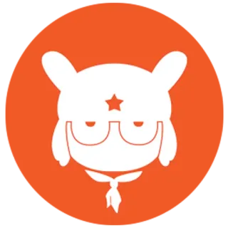 😉 ea8b4e19 mascotte, dessin animé, Xiaomi, Mimo, lapin telegram sticker