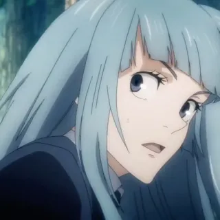 🦋 fe577854 Yuki Tsukumo Jujutsu Kaisen Anime, Personaggio, capelli blu, Jujutsu Kaisen, Yuki Tsukumo telegram sticker