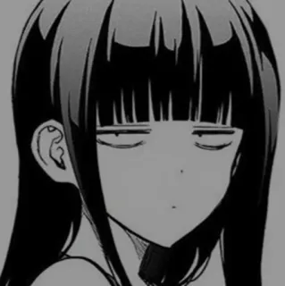 ➰ 4c01b81c anime, manga, expression, bored, disinterest, character telegram sticker