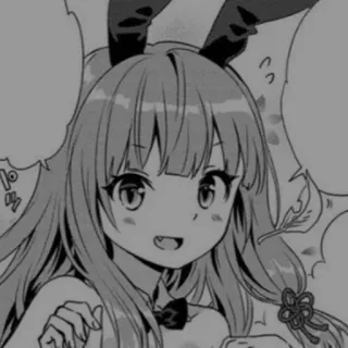 ➰ 95a6023b anime, bunny girl, manga telegram sticker