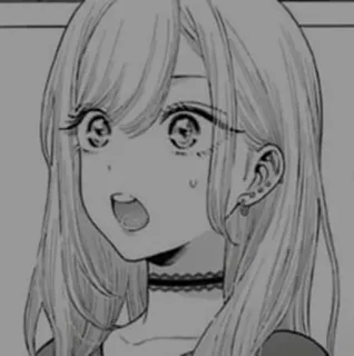 ➰ b8e0336d anime, girl, manga, portrait, cartoon telegram sticker