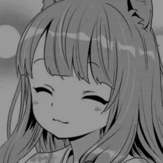 ➰ baf82948 anime girl, cute, manga, cartoon, smile, happy telegram sticker