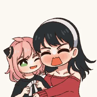 ❤️ 1b247999 Anya Spy x Family Anya, Spy x Family, Anime, Cartoni animati, Carino, Kawaii telegram sticker