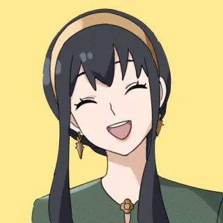 😌 4435ba2f Yor Forger Spy x Family Anime, Spy x Family, Yor Forger, Cartone animato, Animazione, Personaggio telegram sticker