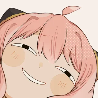 😏 d661e29e Anya Forger Spy x Family Anime, Spy x Family, Anya Forger, Carino, Faccia buffa telegram sticker
