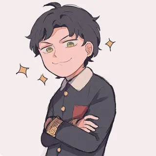 ✨ f8f1e7d3 Damian Desmond Spy x Family damian desmond, spy x family, anime, manga, personaggio, cartone animato, ragazzo, studente telegram sticker