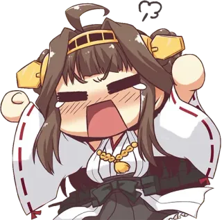 😤 65df8c81 Anime, Chibi, Płaczący, Postać, Kawaii whatsapp sticker