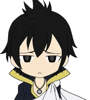 😞 b883adcb Zeref Dragneel Fairy Tail Anime, Manga, Zeref, Dragneel, Fairy Tail whatsapp sticker