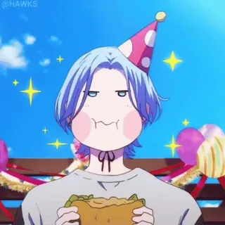 ✨ 6181ced6 аниме, праздник, вечеринка, мультфильм, веселье, персонаж whatsapp sticker