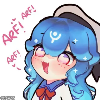 😍 884a2be5 ARF! ARF! アニメ, かわいい, マンガ, 犬, わん, 可愛い whatsapp sticker