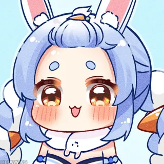 😳 94613781 @HAWKS アニメ, ステッカー, かわいい, 漫画, うさぎ whatsapp sticker