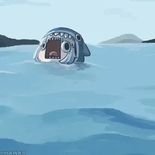 😨 b95ce964 Gawr Gura アニメ, サメ, VTuber, かわいい, がうる・ぐら whatsapp sticker