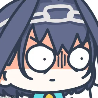 😨 c551f44f Ouro Kronii アニメ, VTuber, Ouro Kronii, ホロライブ, 衝撃 whatsapp sticker