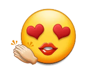 👏 14936dde 表情符号, 爱心眼, 鼓掌, 赞同, 爱, 喜爱, 手 telegram sticker