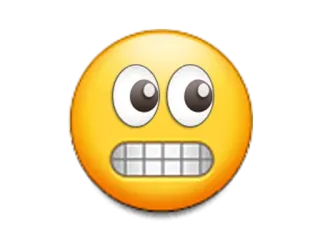 😬 1832cebe 表情符号, 脸, 害怕, 担心, 焦虑 telegram sticker