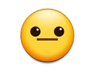 😁 1e1c0c44 表情符号, 脸, 面无表情, 中性 telegram sticker