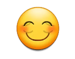 😊 524284e3 表情符号, 笑脸, 脸, 快乐, 积极 telegram sticker