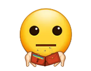 💰 67b3eb1d 表情符号, 钱包, 钱, 破产, 贫穷, 债务 telegram sticker