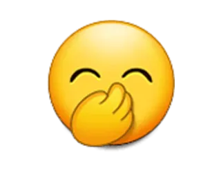 🤭 68e9fd2c 表情符号, 讽刺, 尴尬, 紧张 telegram sticker