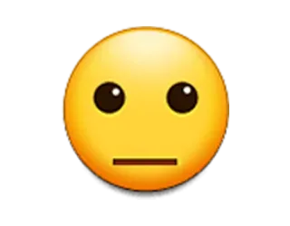 😐 89485c0a 表情符号, 脸, 表情, 中性 telegram sticker