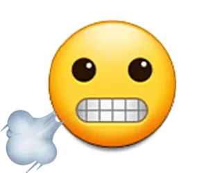 💨 b7c53df8 表情符号, 生气, 沮丧, 疲惫, 表情, 脸 telegram sticker