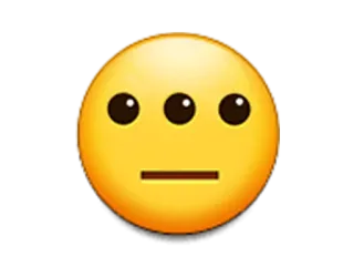 😐 d1e3417d 表情符号, 三只眼, 脸, 黄色, 表情, 外星人 telegram sticker