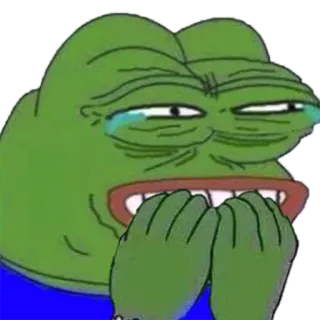 🌈 13ad8da4 Pepe the Frog Meme, Pepe, Ếch, Meme Internet, Khóc, Cảm xúc telegram sticker