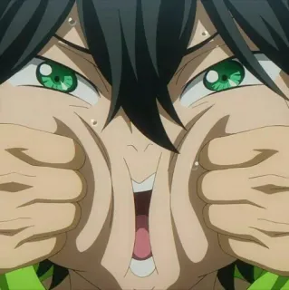 🚗 10493fc7 动漫, 角色, 搞笑, 脸, 表情, 傻 telegram sticker