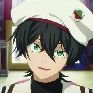 🚗 1abe6705 动漫, 角色, 男性, 帽子, 肖像 telegram sticker