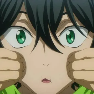 🚗 2f72f766 动漫, 卡通, 肖像, 脸, 绿眼睛, 搞笑, 可爱 telegram sticker