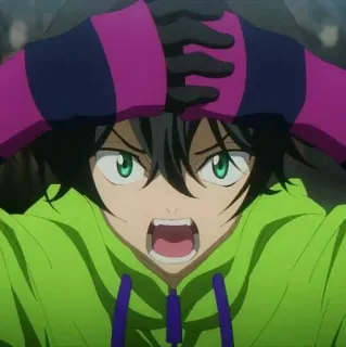 🚗 d58bda0d 动漫, 生气, 绿色, 脸, 卡通, 表情 telegram sticker