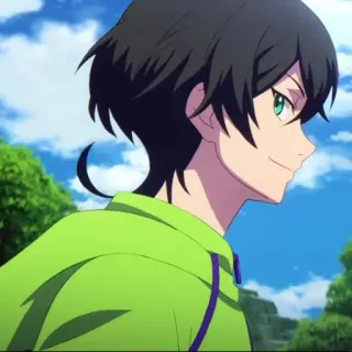 🛹 60b93770 Anime, Junge, Grün, Charakter telegram sticker