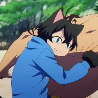 🐾 7b03e9e3 Anime, Katze, Junge, Hoodie telegram sticker