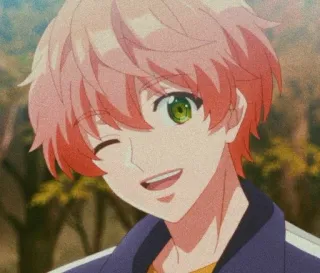 🥺 63c110f9 Anime, Manga, Dibujo animado, Sonrisa, Guiño, Personaje whatsapp sticker