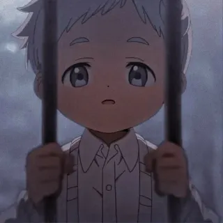 🥺 c45ae4bc Norman The Promised Neverland Anime, Manga, Norman, The Promised Neverland, Atrapado, Chico, Dibujo animado whatsapp sticker