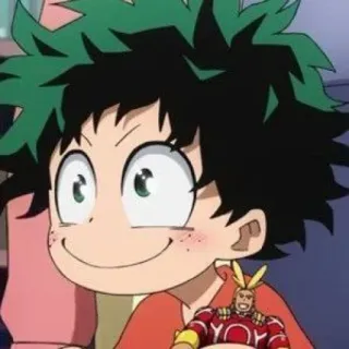 🙂 6c2df55b Izuku Midoriya My Hero Academia 动漫, 漫画, 我的英雄学院, 绿谷出久, Deku, 可爱, 角色 telegram sticker