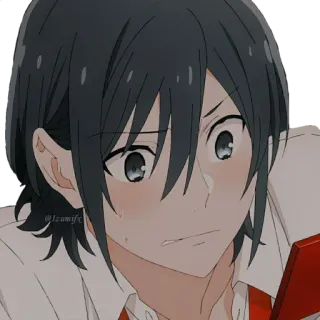 ❤ 6afdab94 Izumi Miyamura Horimiya Anime, Manga, Đỏ mặt, Lo lắng, Ngại ngùng whatsapp sticker