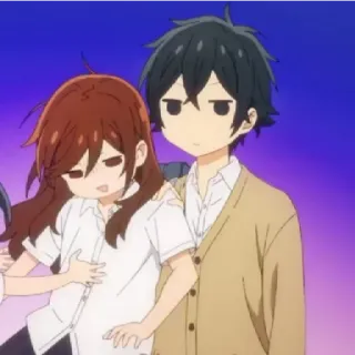 ❤ cc5dede1 Anime, Cặp đôi, Dễ thương, Hoạt hình, Horimiya whatsapp sticker
