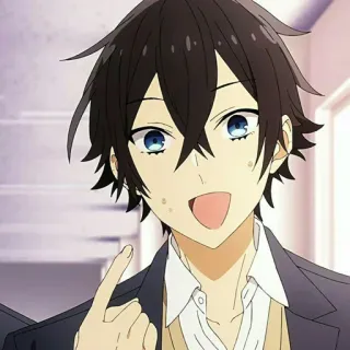 ❤ d3fb1053 Izumi Miyamura Horimiya Anime, Horimiya, Izumi, Miyamura, Nụ cười whatsapp sticker